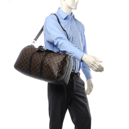 Louis Vuitton Monogram Macassar Keepall Bandouliere 45 2 of 7