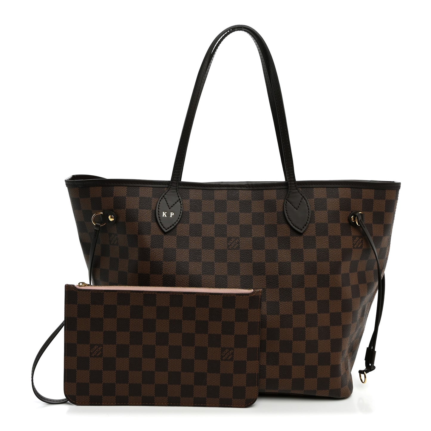 Damier Ebene Neo Neverfull MM Rose Ballerine