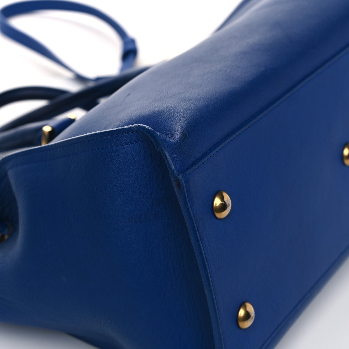 Calfskin Small Classic Y Cabas Royal Blue