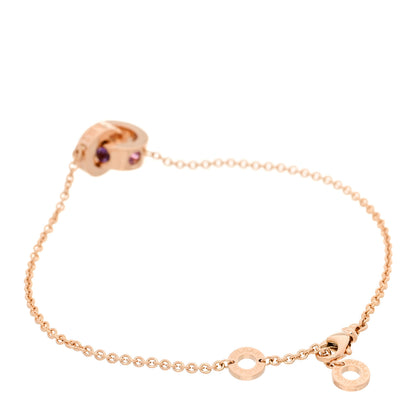 Bulgari 18K Rose Gold Amethyst Pink Tourmaline Roman Sorbets Bracelet 3 of 7