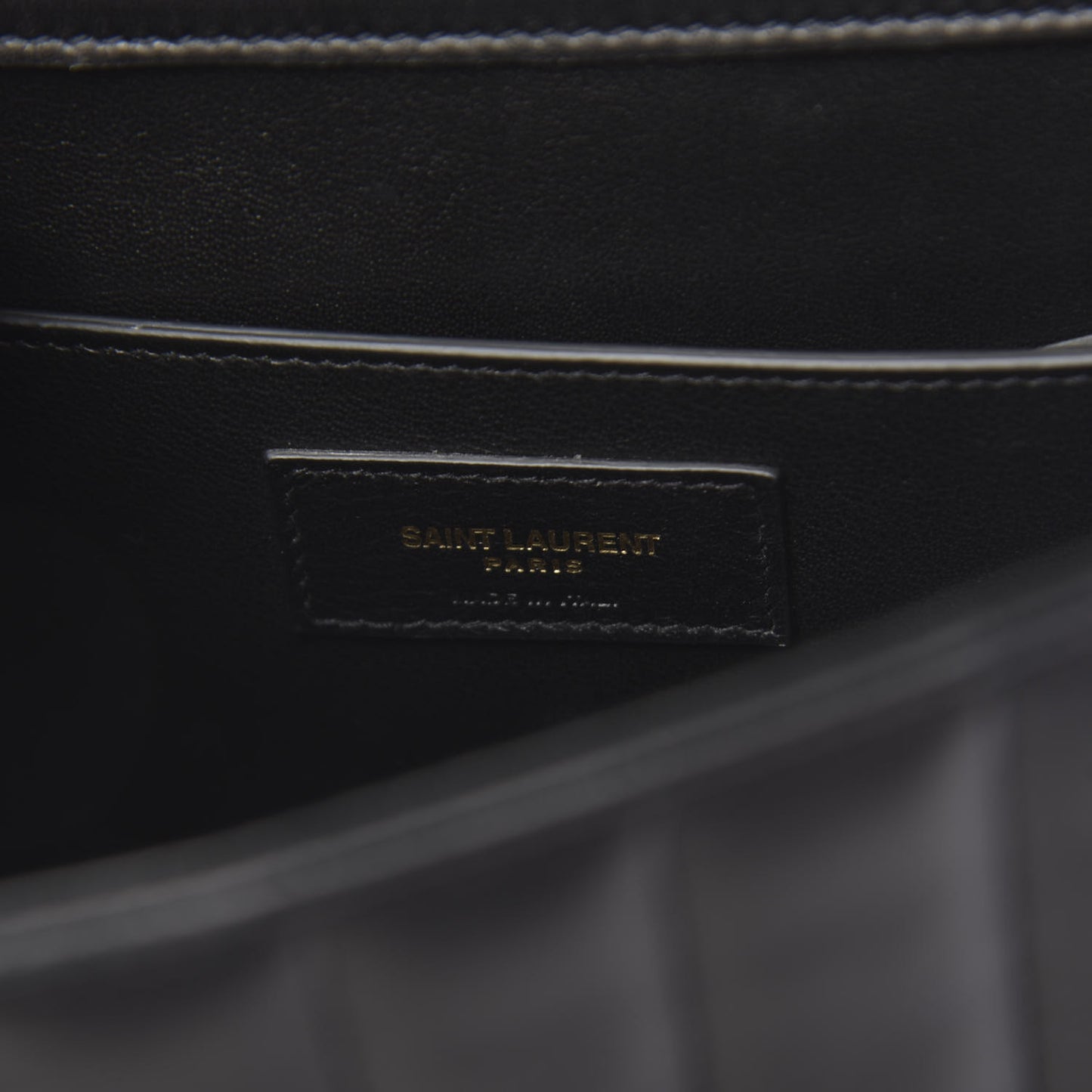 Lambskin Matelasse Monogram Large Vicky Chain Bag Black