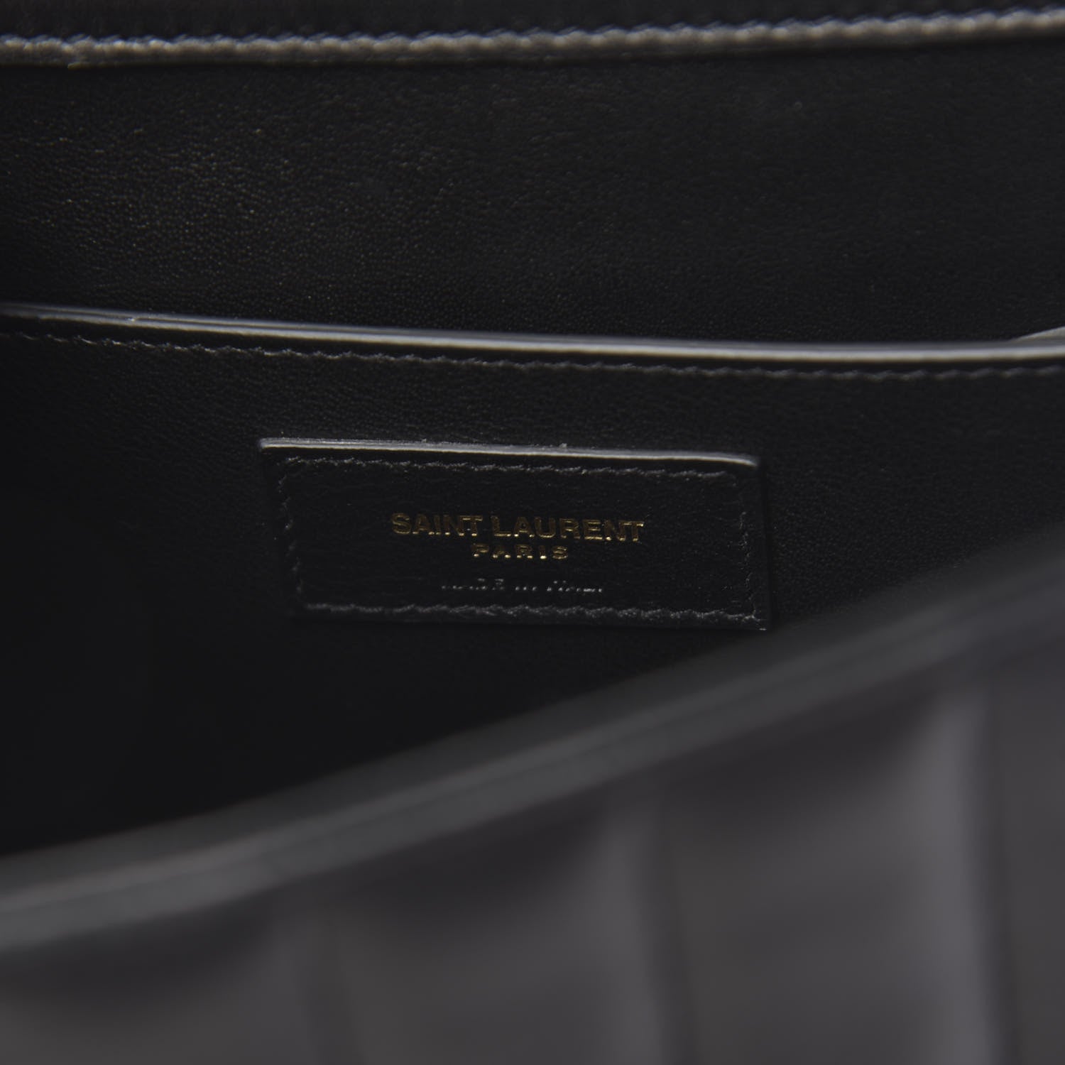 Saint Laurent Lambskin Matelasse Monogram Large Vicky Chain Bag Black 5 of 12