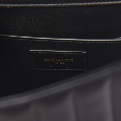 Saint Laurent Lambskin Matelasse Monogram Large Vicky Chain Bag Black 5 of 12