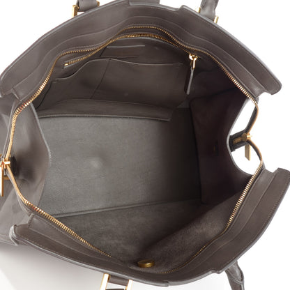 Saint Laurent Calfskin Medium Classic Y Cabas Earth 5 of 9