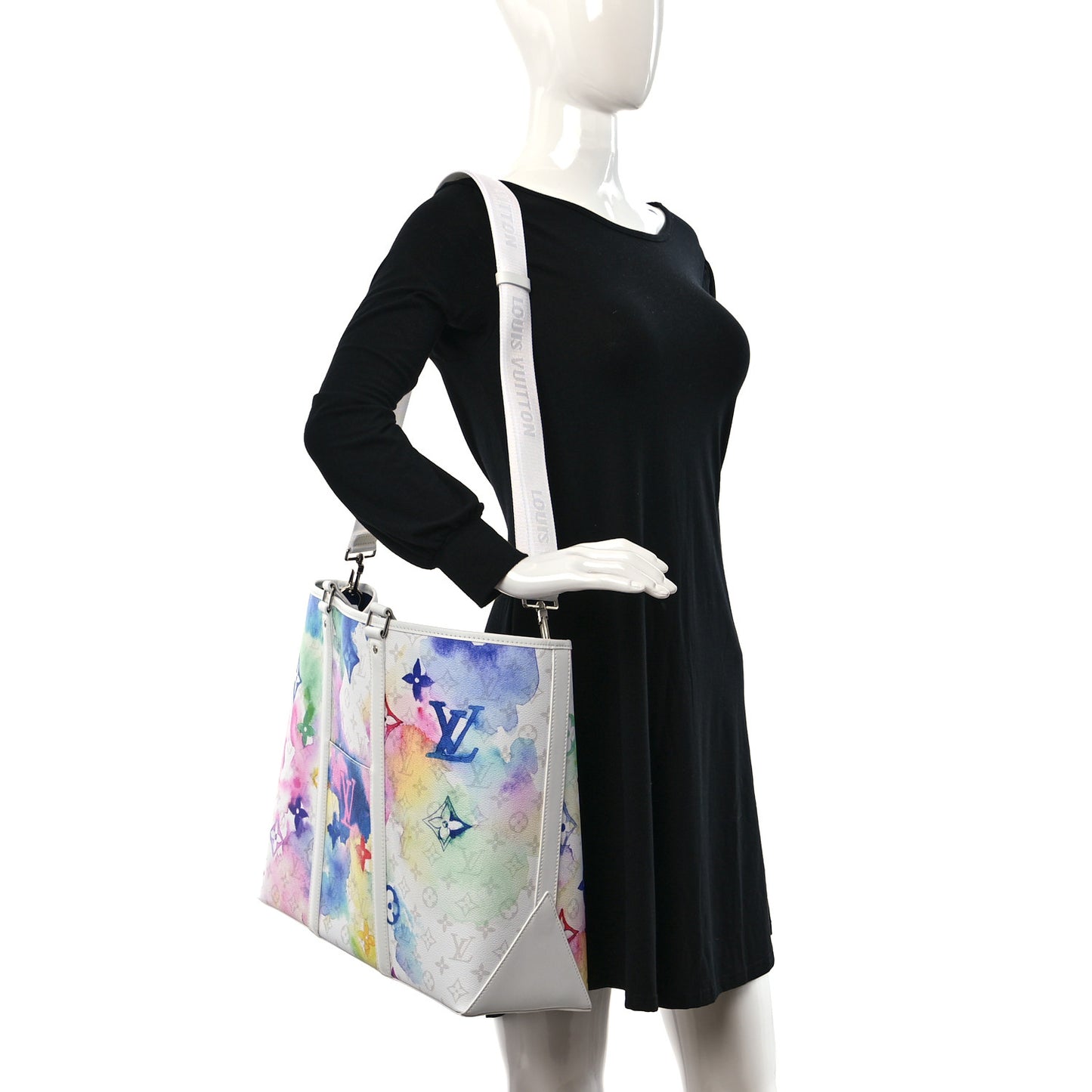 Monogram Watercolor New Tote GM Multicolor
