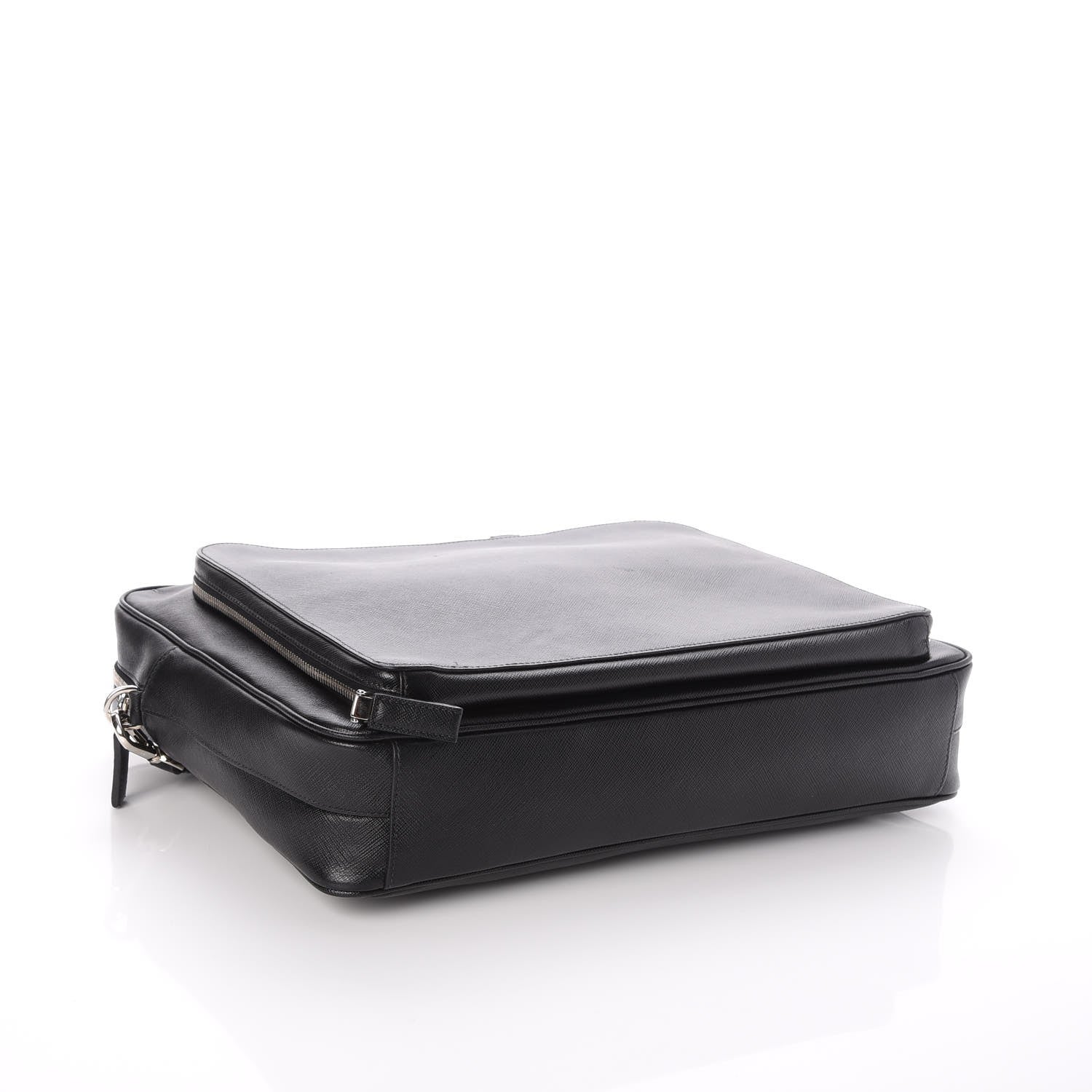 Prada Saffiano Travel Briefcase Nero Black 5 of 7