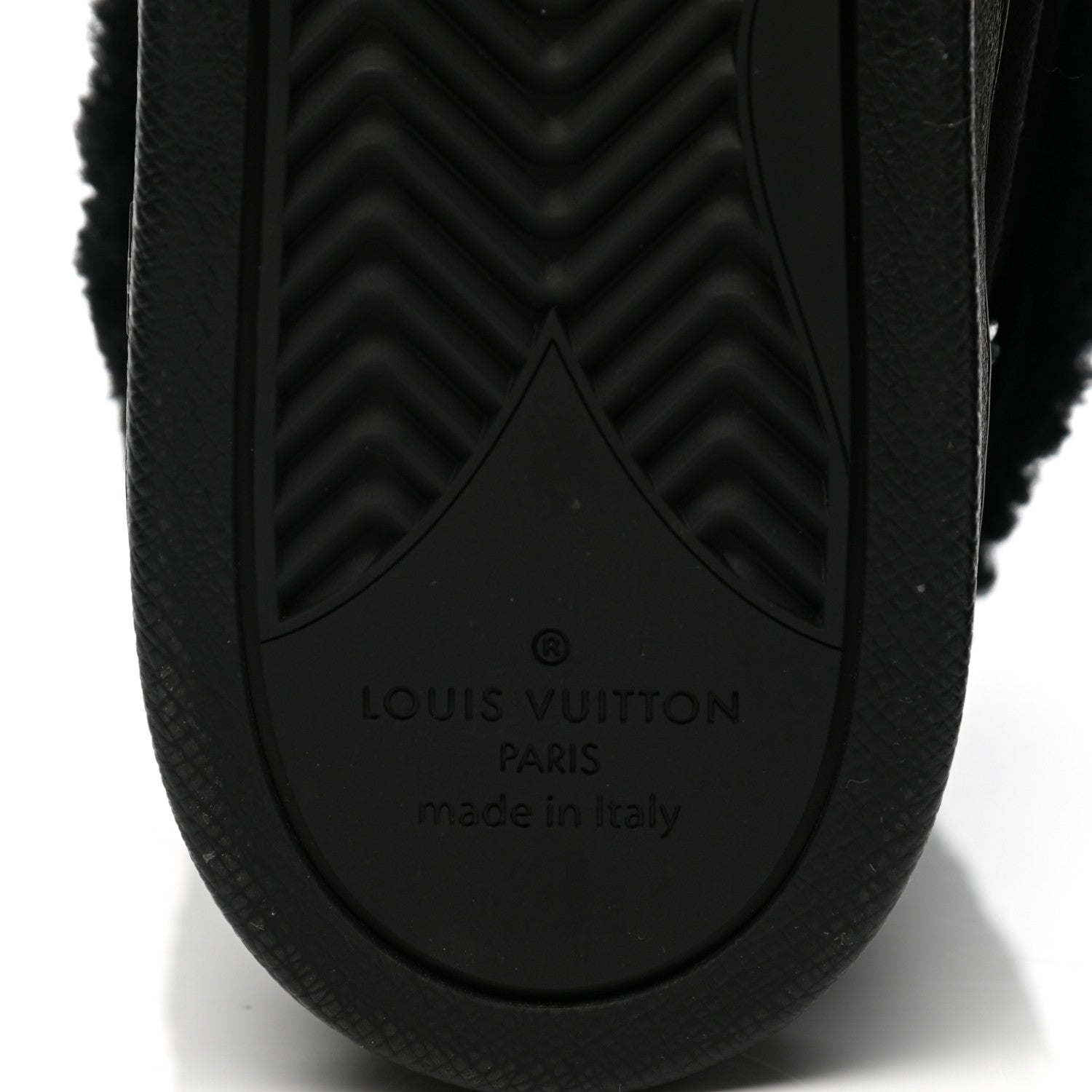 Louis Vuitton Suede Calfskin Shearling Snowdrop Flat Ankle Boot 40 Black 6 of 9