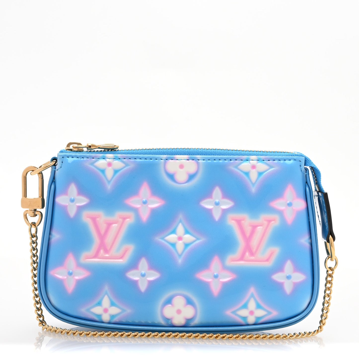 Vernis Valentine Mini Pochette Accessories Baby Blue Neon