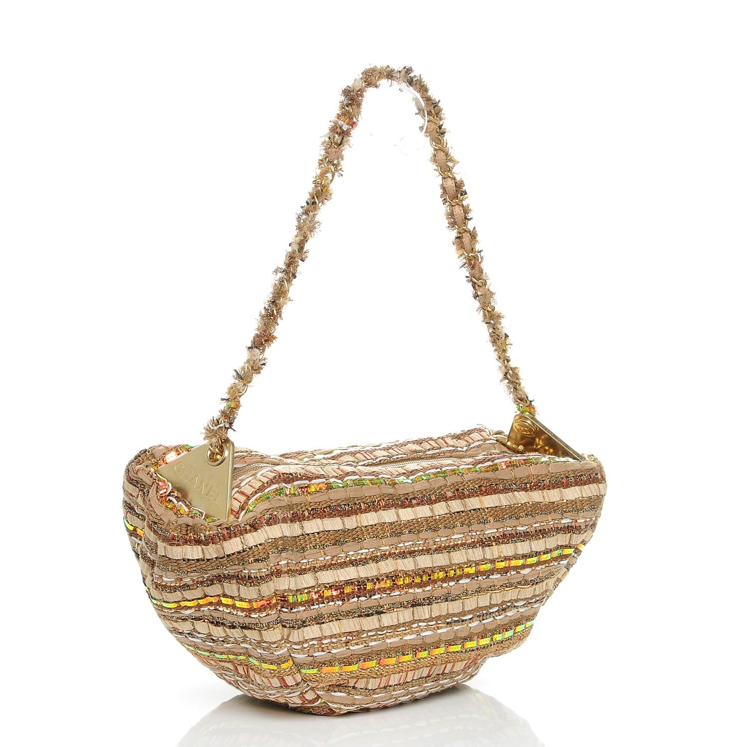 Chanel Tweed Hammock Hobo Beige 3 of 7