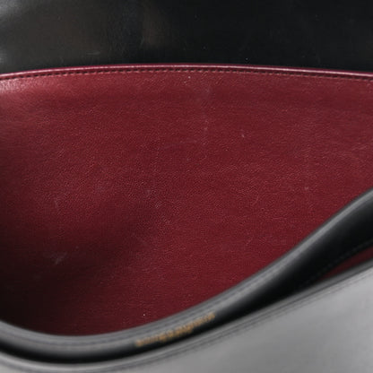 Saint Laurent Smooth Calfskin Monogram Cassandra Clasp Bag Black Rouge Legion 12 of 17