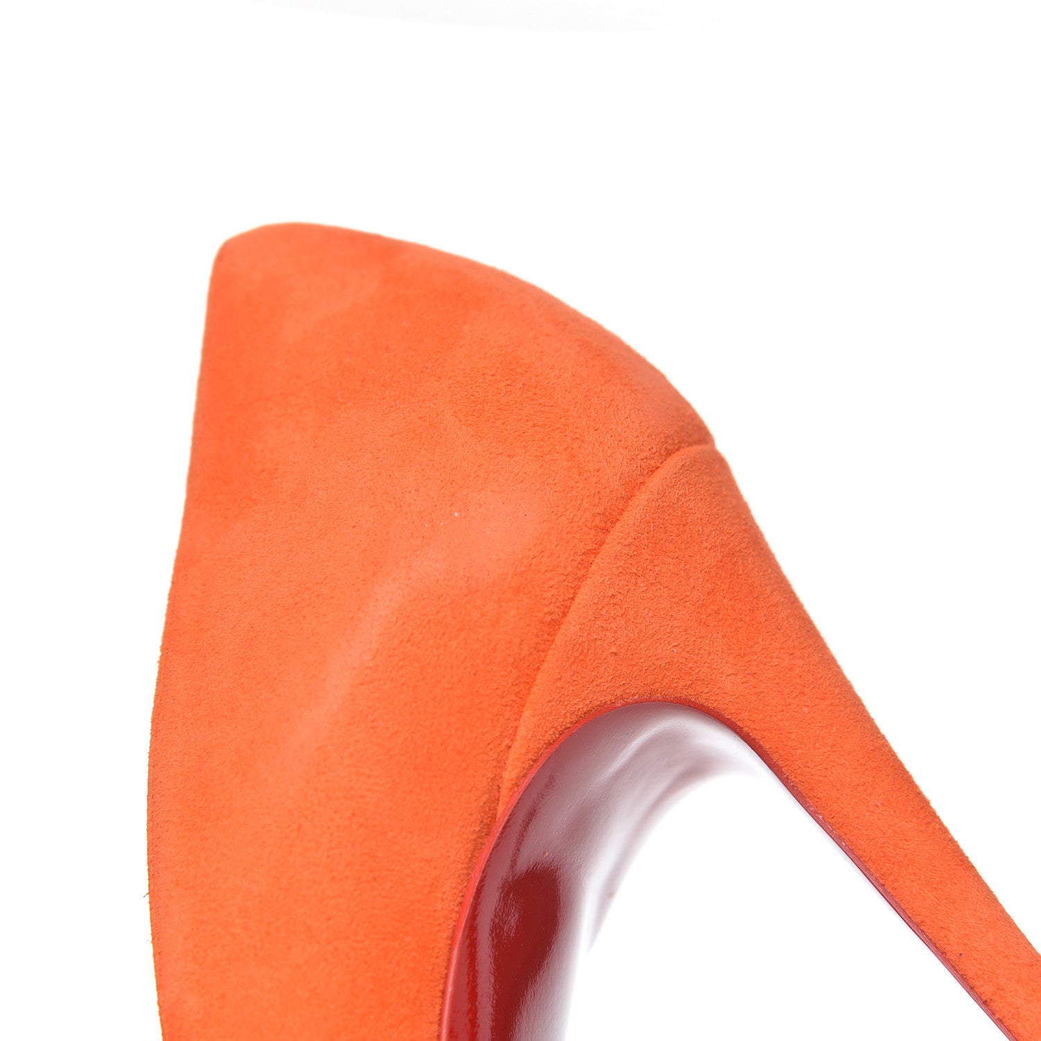 Christian Louboutin Suede Pigalle Follies 100 Pumps 37 Magma 13 of 17