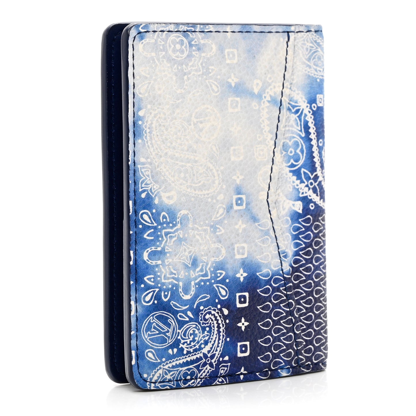 Cowhide Monogram Bandana Pocket Organizer Blue