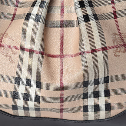 Burberry Haymarket Check Hartham Shoulder Bag Chocolate 8 of 10