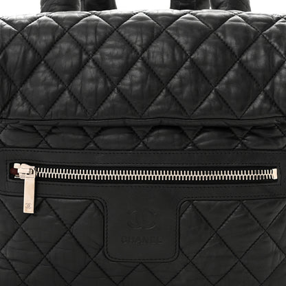 Chanel Lambskin Quilted Coco Cocoon Backpack Black 8 of 11
