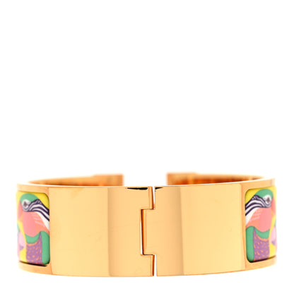 Hermes Enamel Wide Printed Lanternes Ballons Clic Clac H Bracelet PM Tropique 3 of 4