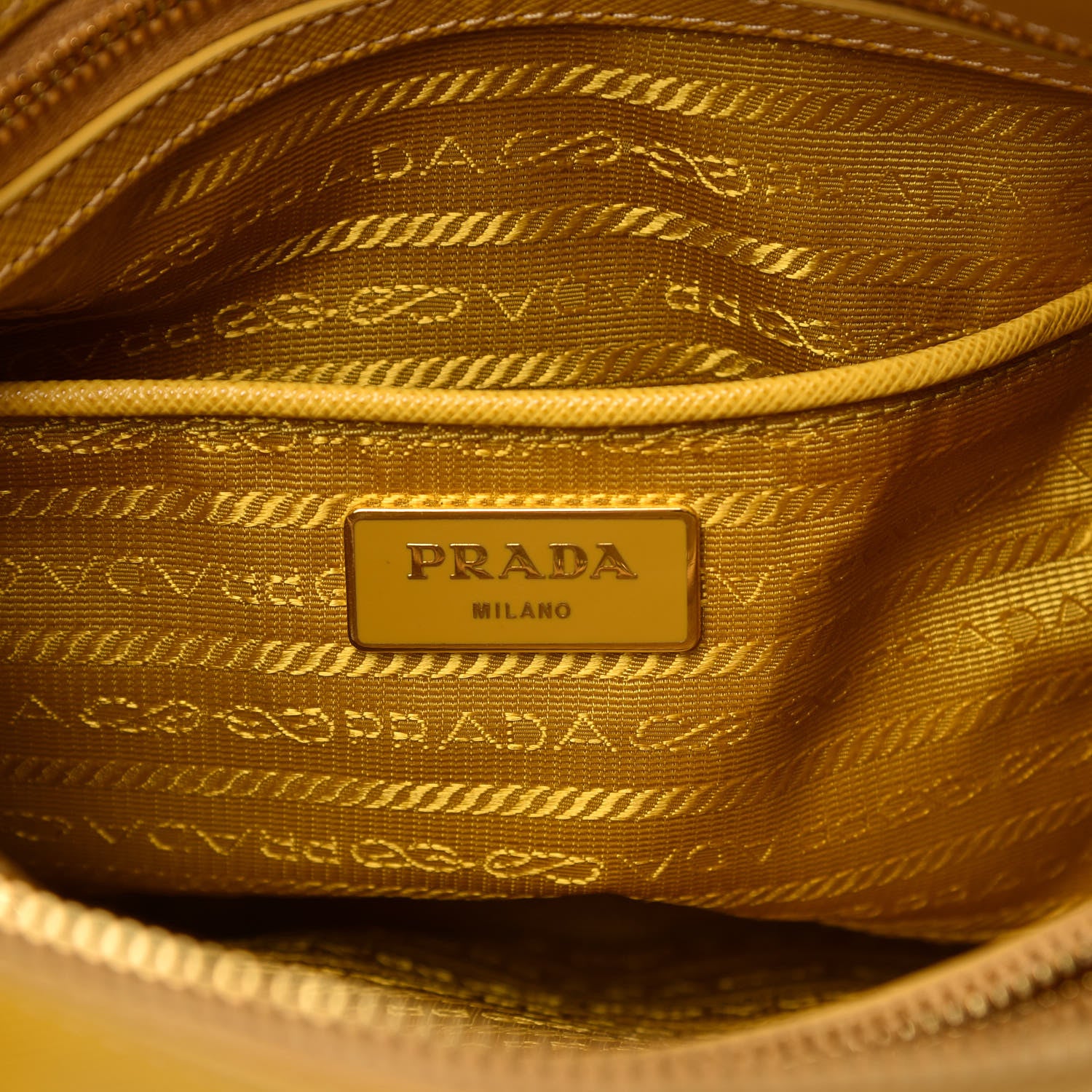 Prada Saffiano Lux Medium Promenade Tote Mimosa 7 of 8