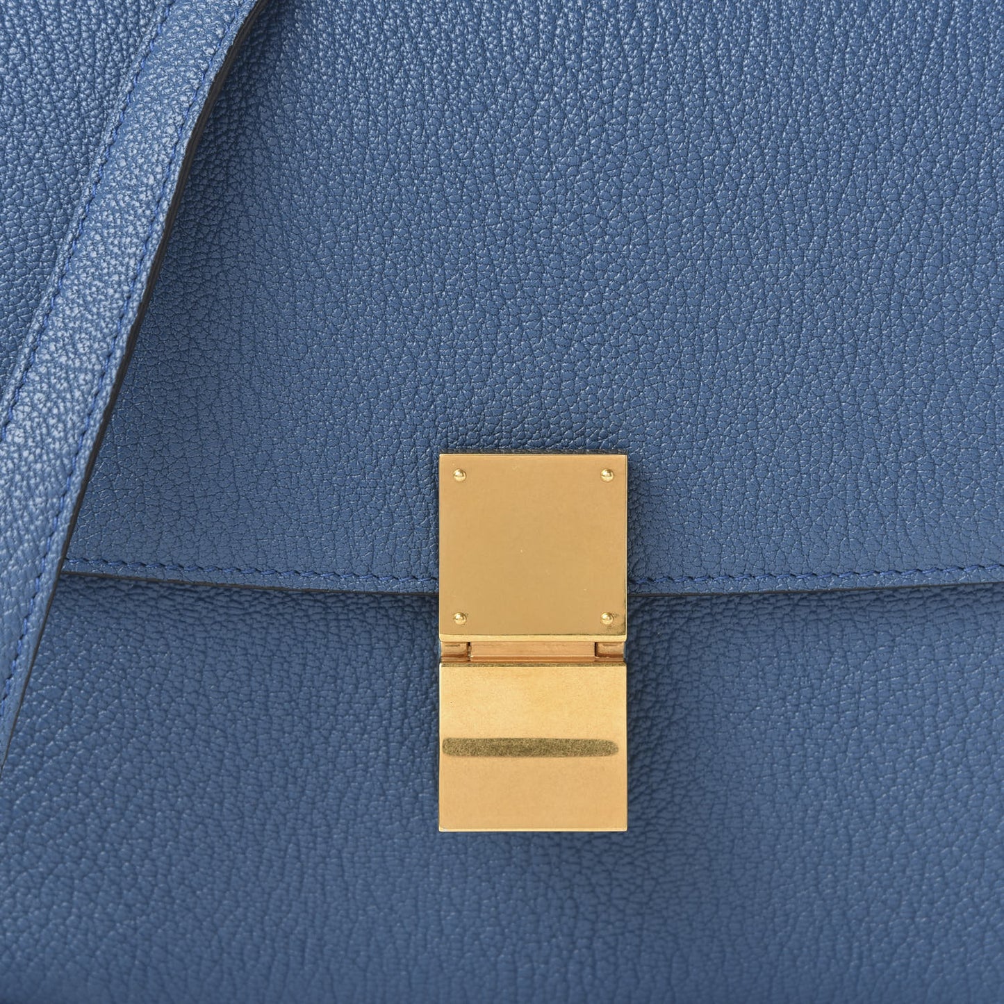 Goatskin Medium Classic Box Flap Bag Deepsea