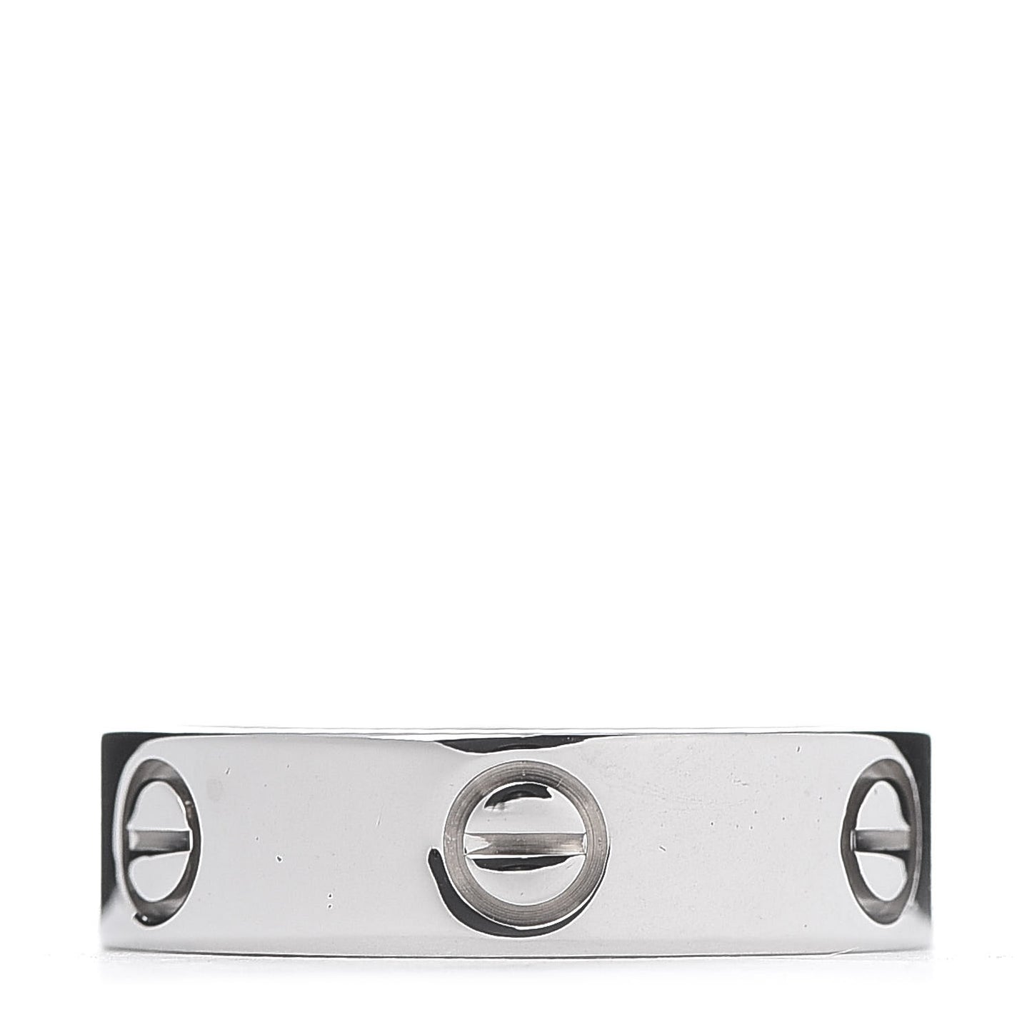 18K White Gold 5.5mm LOVE Ring 57 8