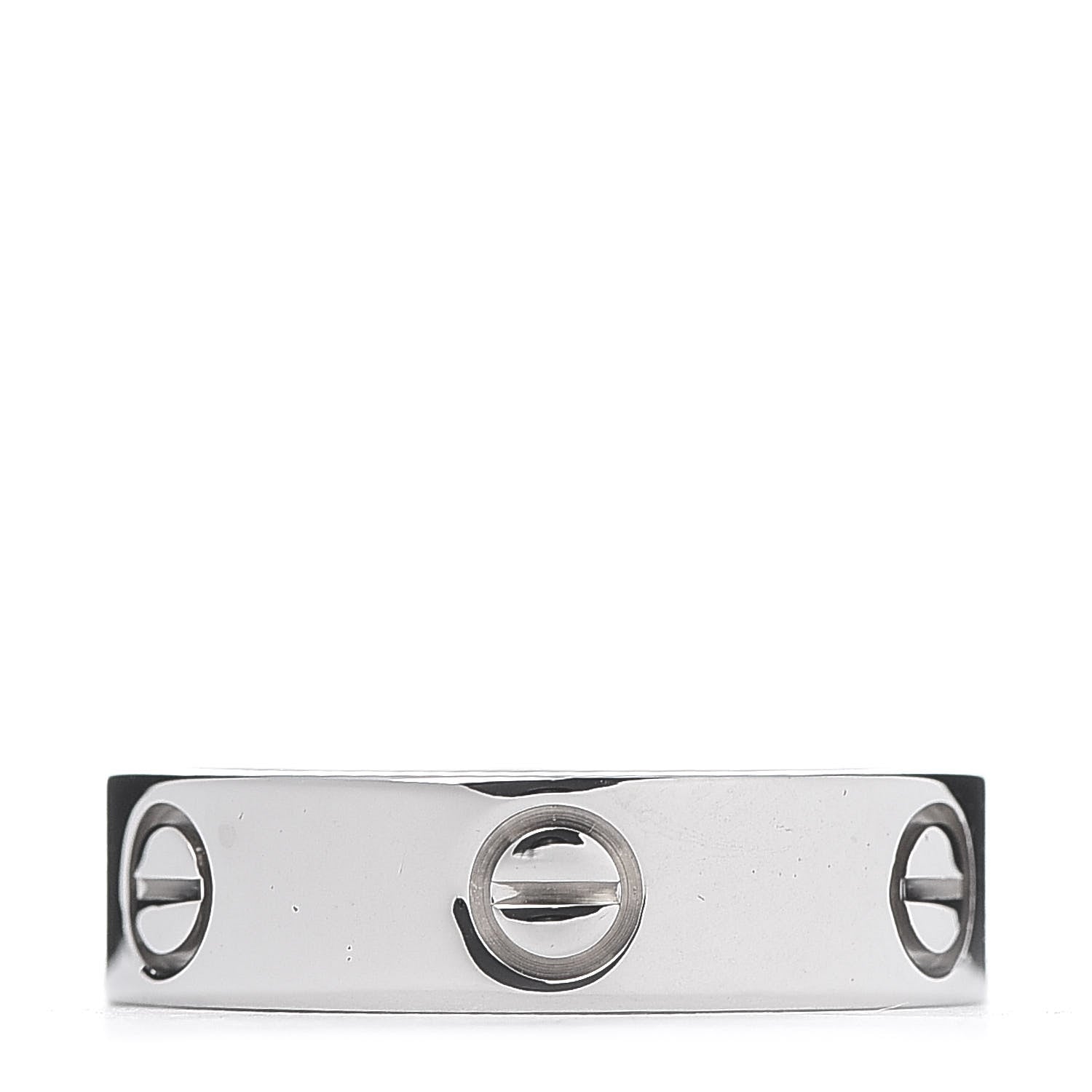 Cartier 18K White Gold 5.5mm LOVE Ring 57 8 1 of 5