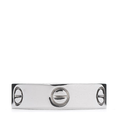 Cartier 18K White Gold 5.5mm LOVE Ring 57 8 1 of 5