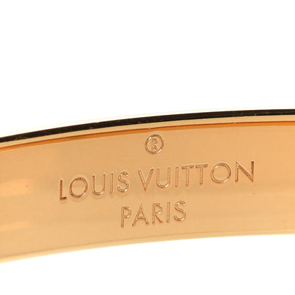 Louis Vuitton Brass Monogram Nanogram Cuff M Gold 6 of 7