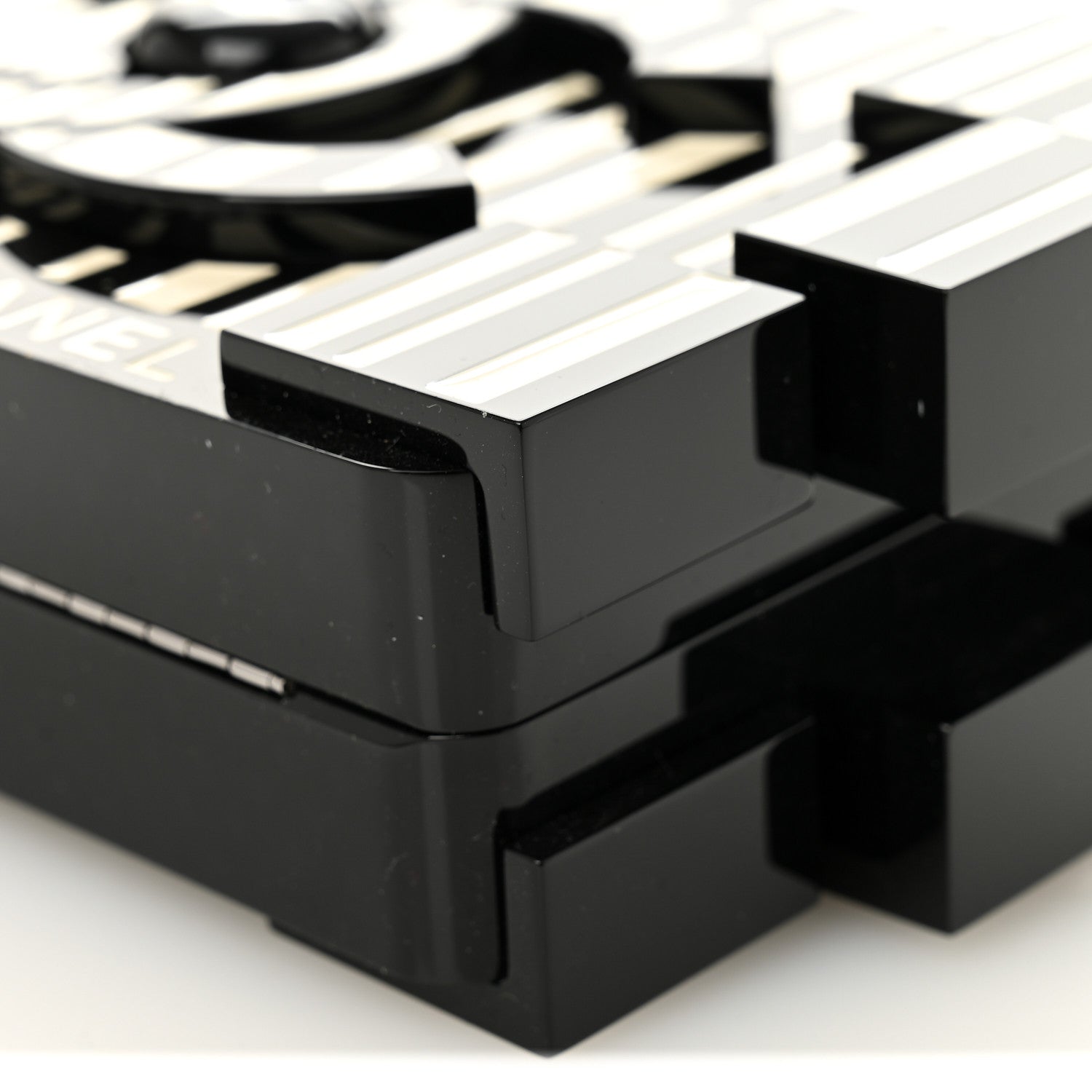 Chanel Plexiglass Barcode Boy Brick Lego Clutch Black 9 of 10