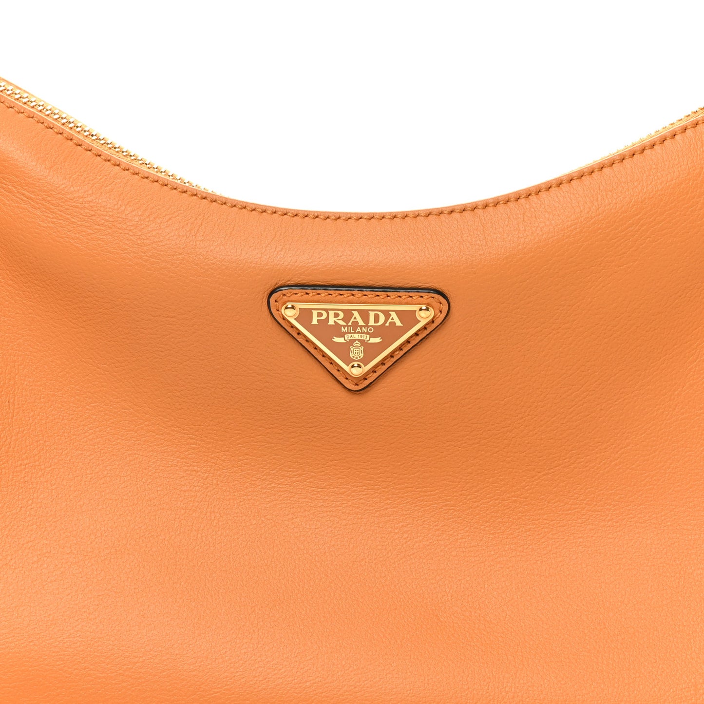 Soft Calfskin Medium Aimee Shoulder Bag Amber