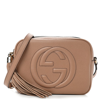 Gucci Pebbled Calfskin Small Soho Disco Bag Camelia 1 of 10