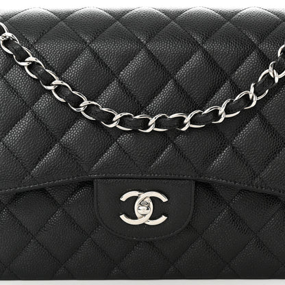 Chanel Caviar Quilted Jumbo Double Flap Black 8 of 10
