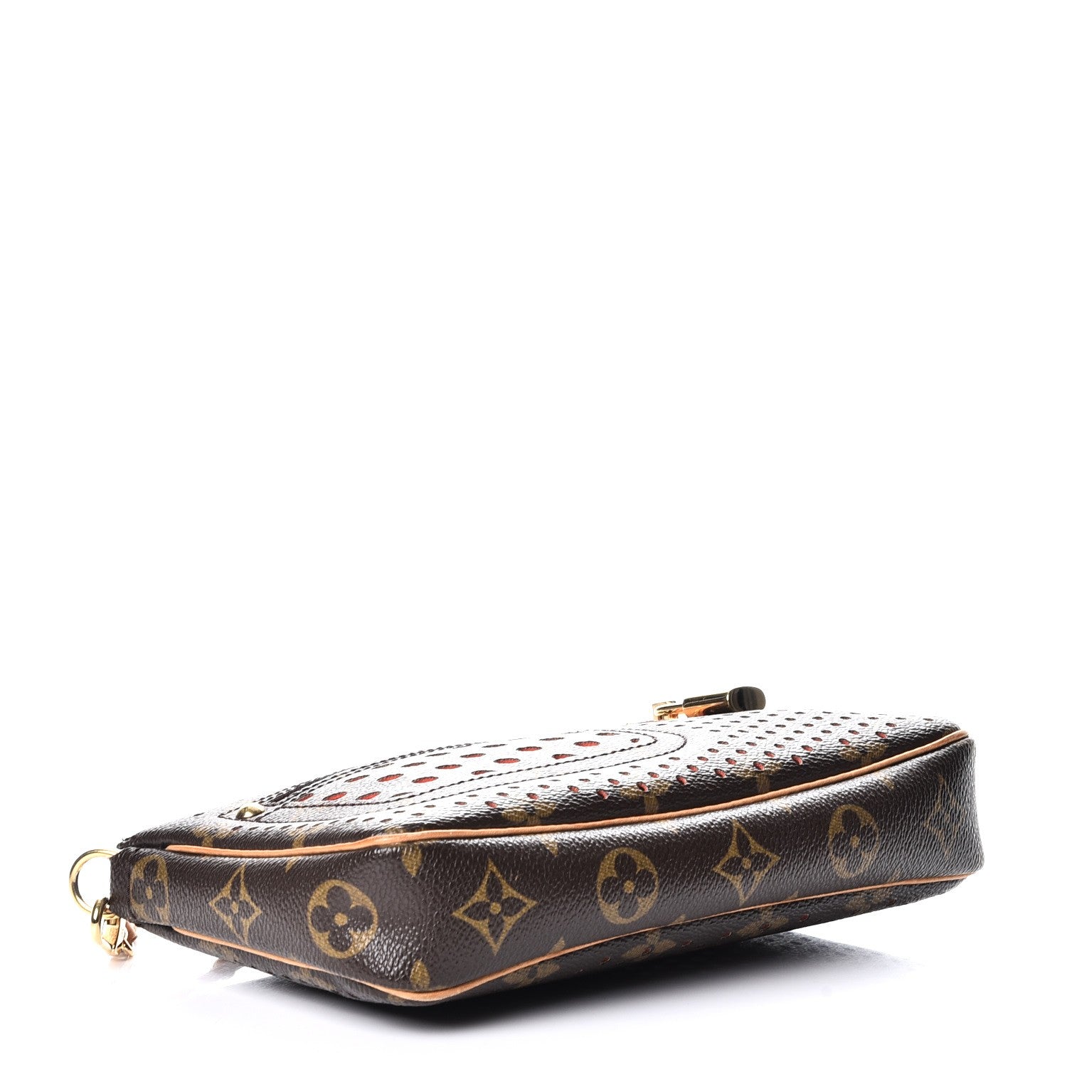 Louis Vuitton Monogram Perforated Pochette Accessories Bag Orange 4 of 8