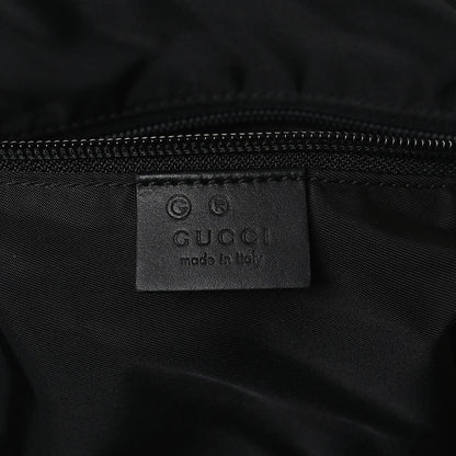Gucci Nylon Web Top Handle Shoulder Bag Black 6 of 12