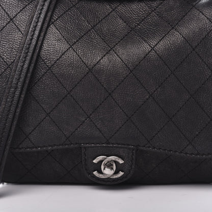 Chanel Calfskin Coco Twin Large Flap Black 12 of 13