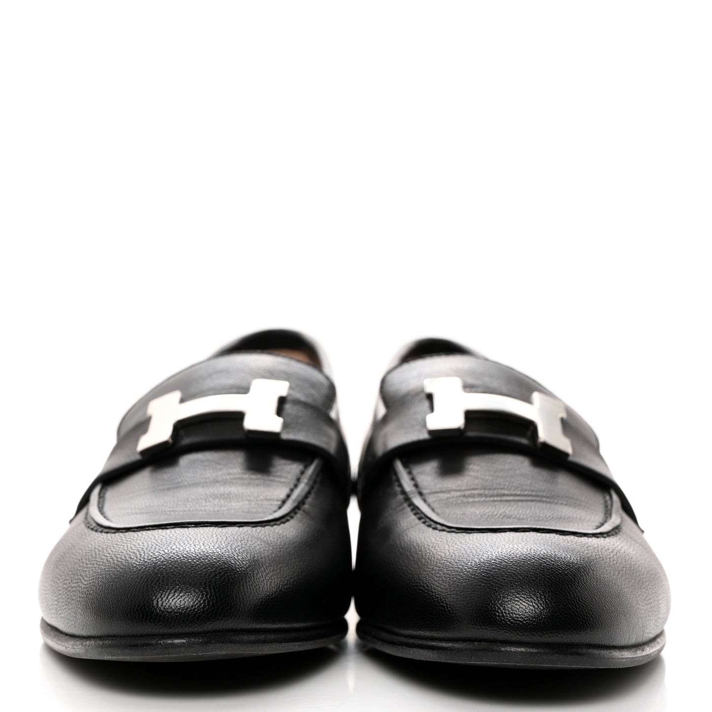 Goatskin Womens Paris Loafers 37 Black