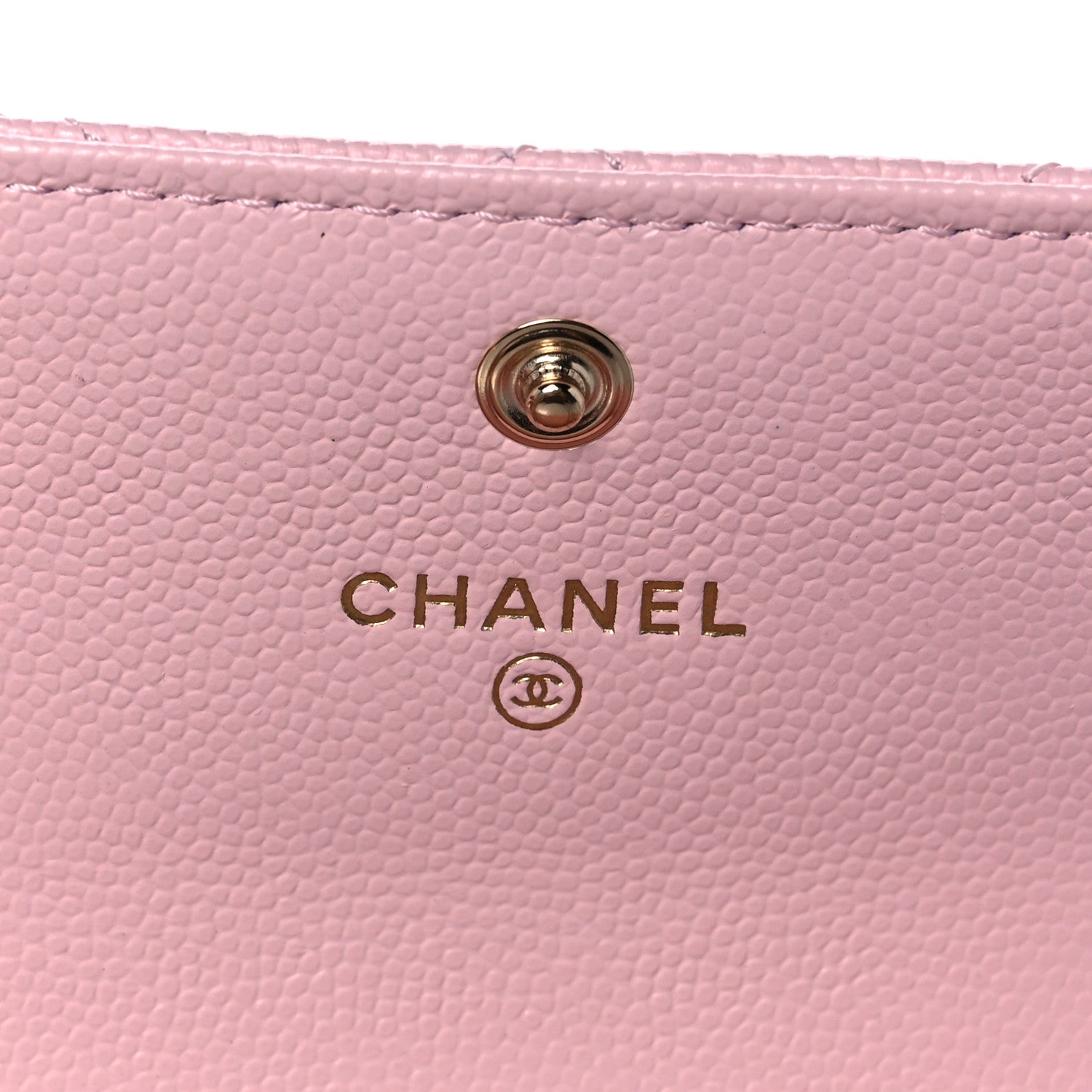 Chanel Caviar Quilted Crystal CC Flap Card Holder Pink 6 of 12
