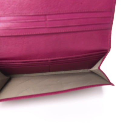 Burberry Haymarket Check Continental Wallet Rhubarb Pink 5 of 10