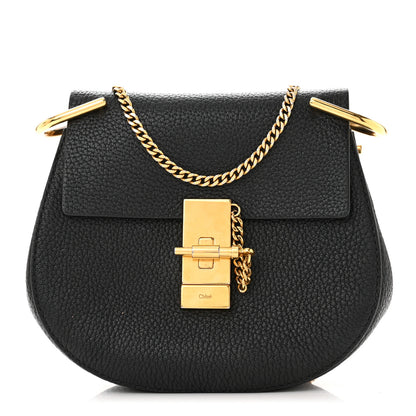 Chloe Grained Lambskin Mini Drew Shoulder Bag Black 1 of 12