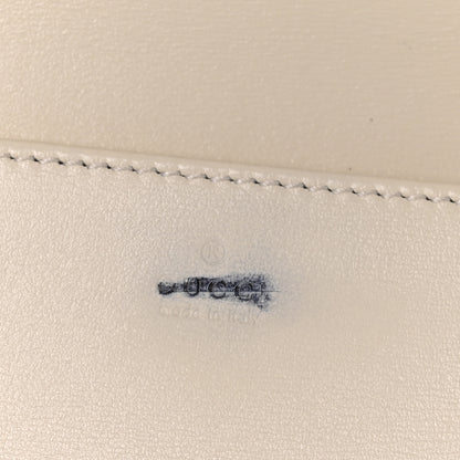 Gucci Boarded Plutone Calfskin Horsebit 1955 Wallet On Chain Mystic White 6 of 11