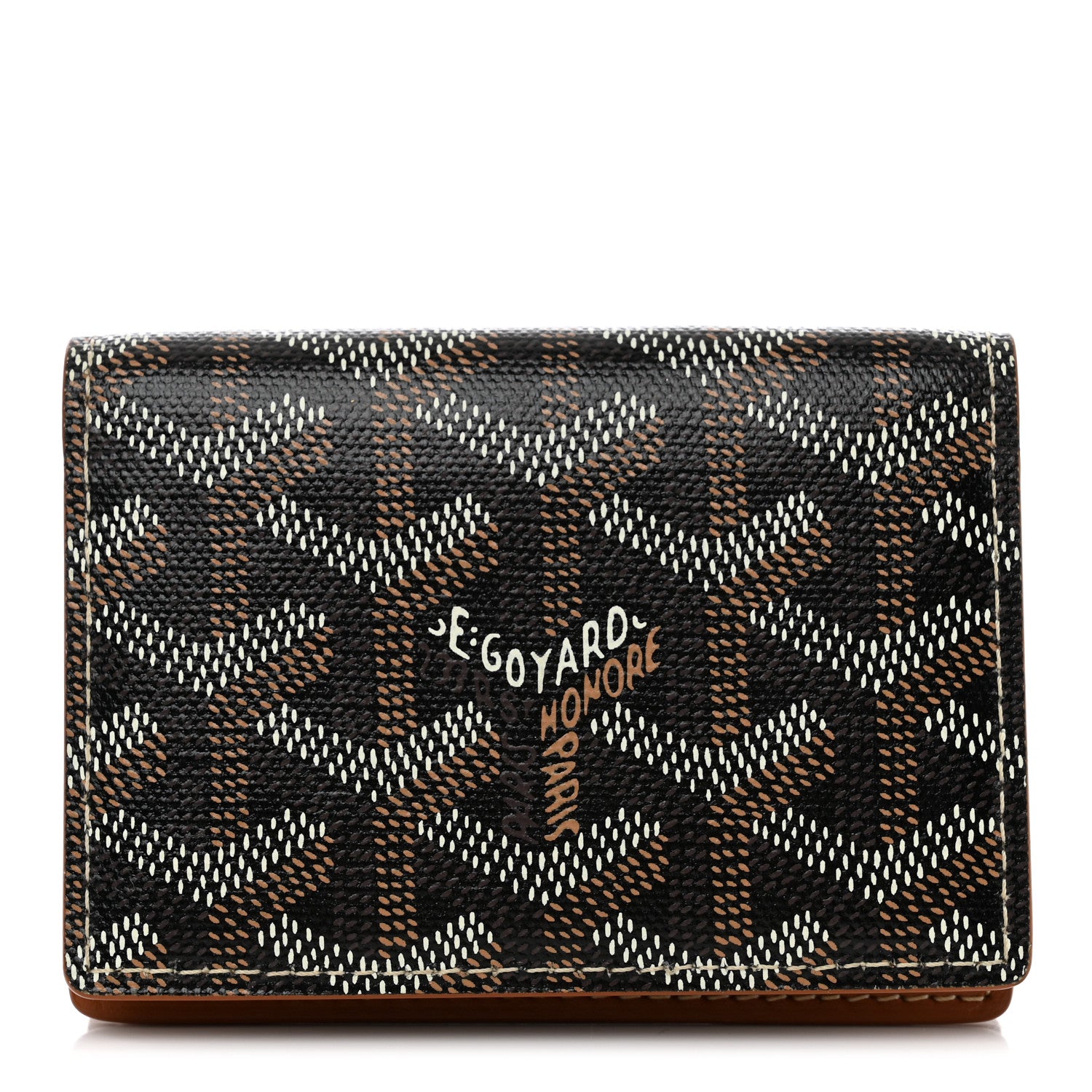 Goyard Goyardine Business Card Holder Black Gold 1 of 7
