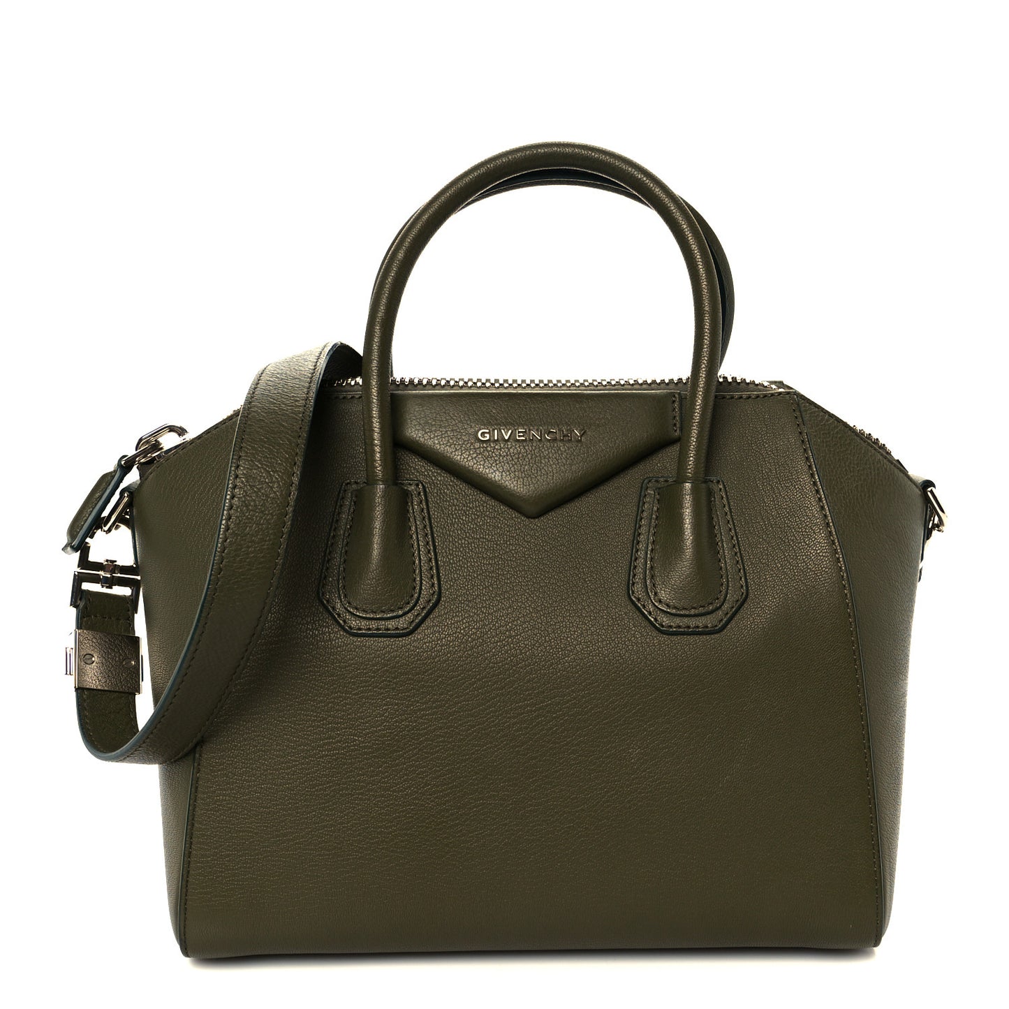 Sugar Goatskin Small Antigona Khaki