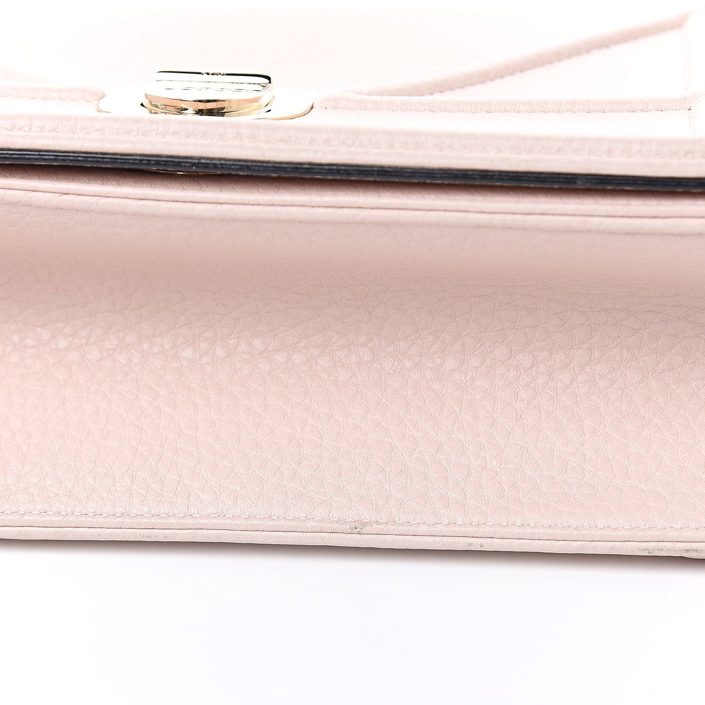 Grained Calfskin Cannage Medium Diorama Flap Bag Rose Poudre