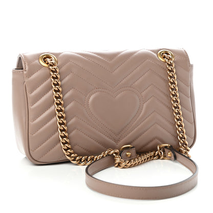 Gucci Calfskin Matelasse Small GG Marmont Shoulder Bag Porcelain Rose 3 of 10