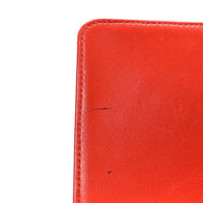 Chanel Plexiglass Patent Mini Boy Brick Flap Orange Red 10 of 10