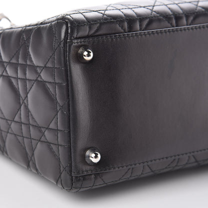 Christian Dior Lambskin Cannage Large Lady Dior Black 11 of 12