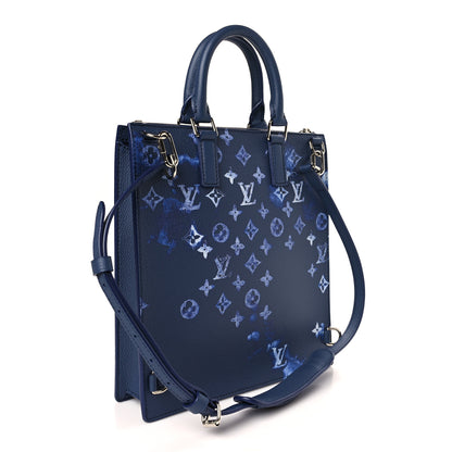 Louis Vuitton Monogram Ink Watercolor Sac Plat Zippé Blue 3 of 8