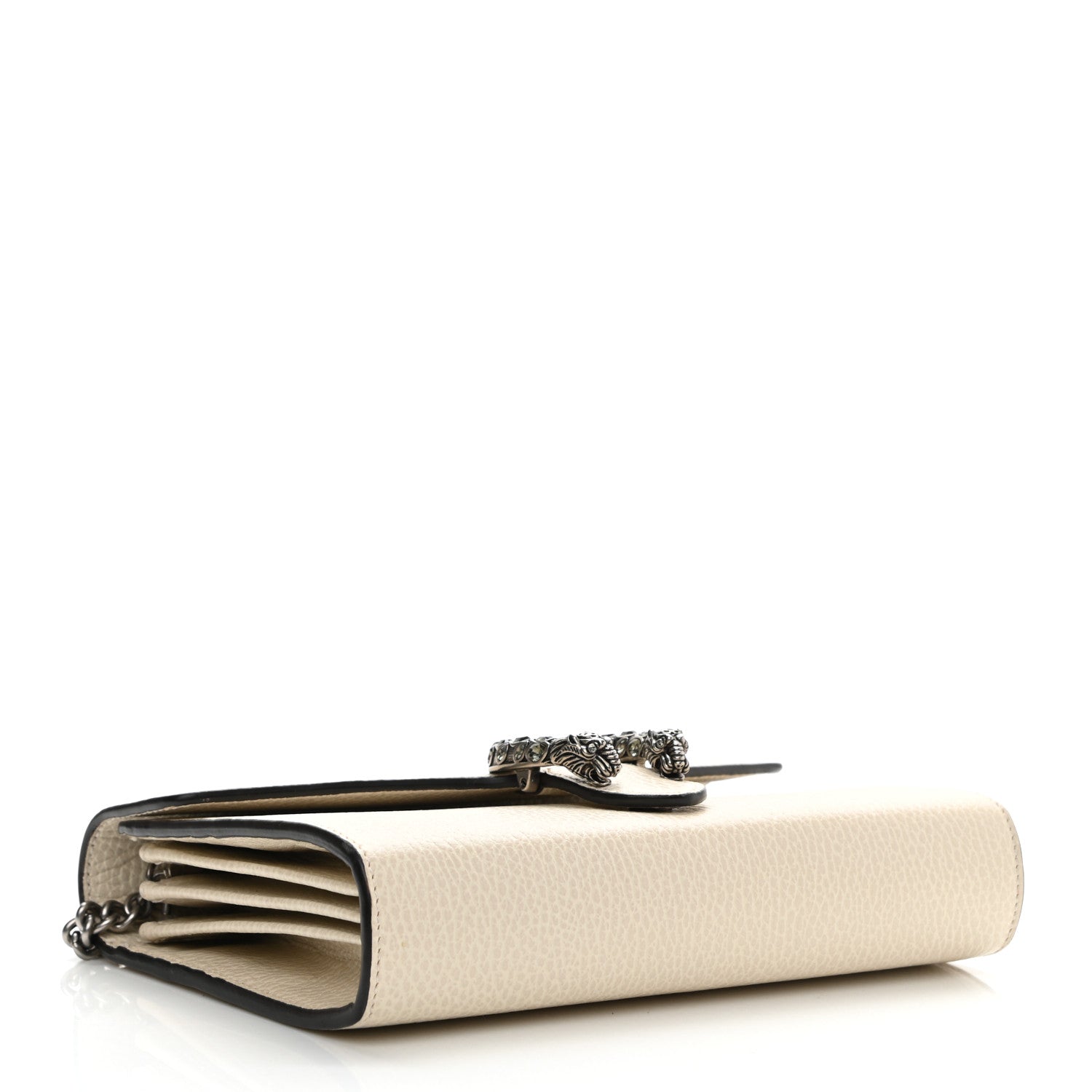 Gucci Dollar Calfskin Mini Dionysus Chain Wallet Mystic White 4 of 11