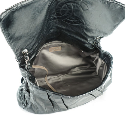 Chanel Glazed Calfskin Twisted Maxi Flap Black 5 of 7