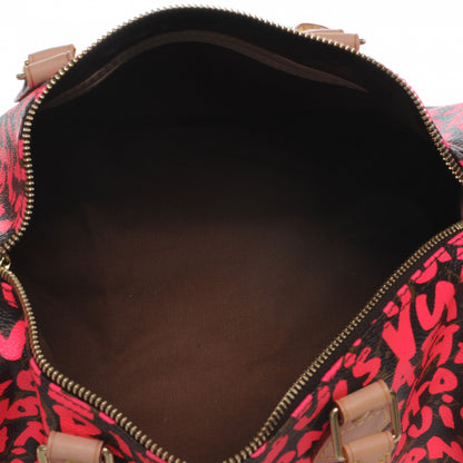 Louis Vuitton Monogram Graffiti Speedy 30 Fuchsia 7 of 8