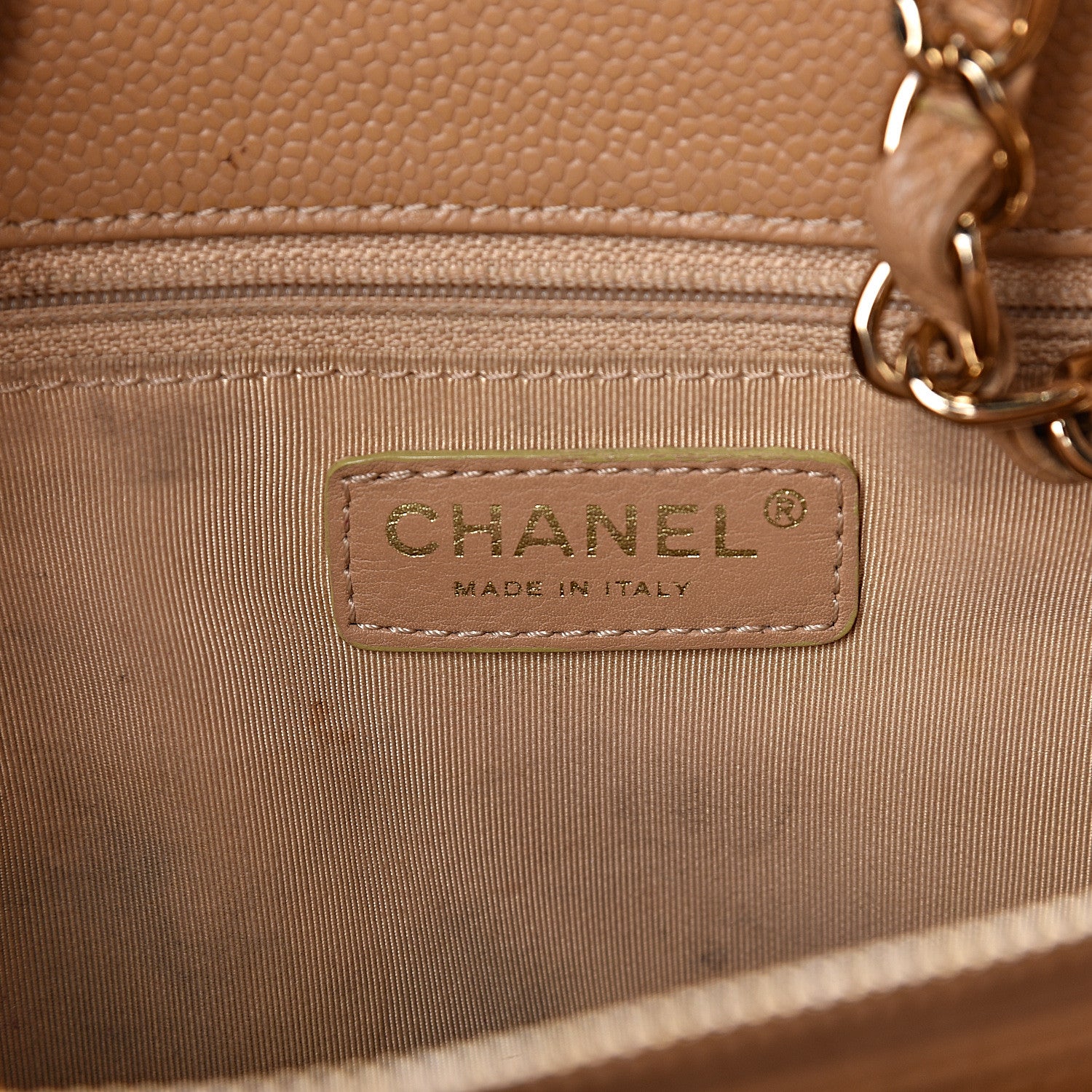Chanel Caviar Quilted Grand Shopping Tote GST Beige 7 of 19