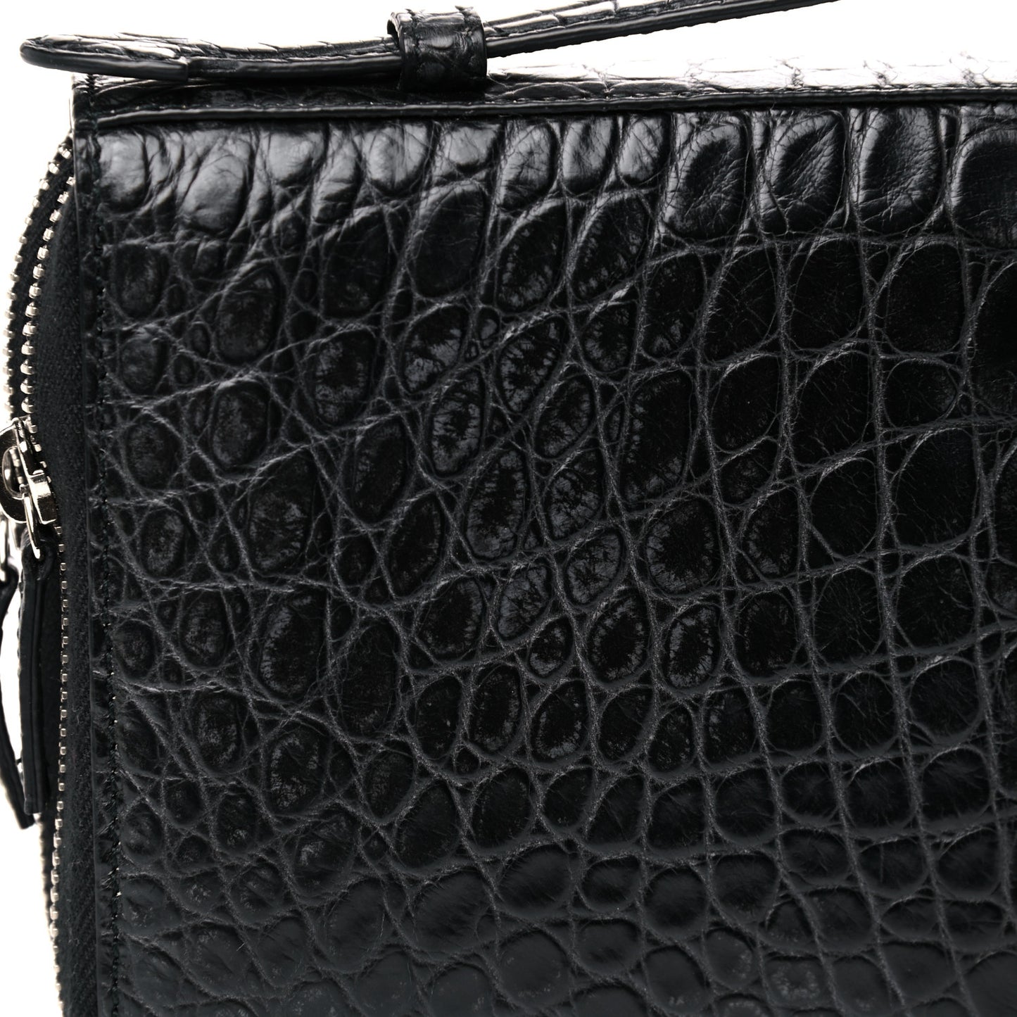 Crocodile Travel Document Case Black
