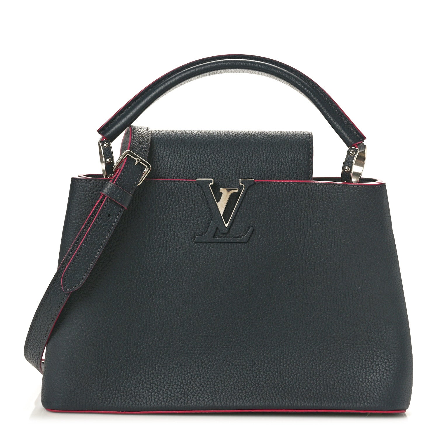 Louis Vuitton Taurillon Capucines BB Cobalt Fuchsia 1 of 9
